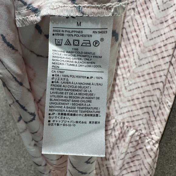 Banana Republic Drop Waist Midi Dress Women Medium Tie Shouder‎ V Neck - Picture 10 of 11